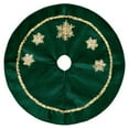 thumbnail image 2 of Christmas Ornaments, Christmas Gold Snowflake Sequin Velvet Tree Skirt Red Christmas Tree Skirt Holiday Party Decoration Supplies Suitable For Christmas Home Decoration Home Decor Gift Party Supplies, 2 of 6