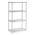 thumbnail image 4 of Nexelate Wire Shelving Starter Unit, Silver Epoxy, 54"W X 24"D X 63"H, 4 of 4