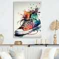 thumbnail image 2 of Designart Multicolor Sneaker Shoe III Canvas Wall Art, 2 of 5