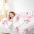 thumbnail image 3 of Feelyou Initial J Bedding Comforter Set 7 Pieces, Watercolor Bow Queen Bedding Sets, 3 of 7