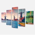 thumbnail image 2 of Zaandam Mills on Water Channel - Large Landscape Canvas Art Print, 2 of 3