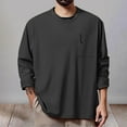thumbnail image 2 of Men's Long Sleeve Athletic T-Shirt Lightweight Sun Wicking Workout Top for Running Gym Casual Wear Mens Work Shirts Summer Basic Tee Shirts, 2 of 5