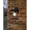 thumbnail image 2 of Sea Gull Lighting Black Hunnington 1-Light Outdoor Lantern Wall Sconce Black, 2 of 3