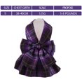 thumbnail image 2 of Plaid Dog Dress Bow Tie Harness Leash Set for Small Dogs Cats Girl Cute Princess Dog Dresses Spring Summer Rabbit Clothes Pet OutfitsS, 2 of 5