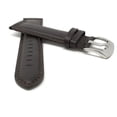 thumbnail image 3 of Bandini Extra Long (XL) 26mm Mens Italian Leather Watch Band Strap - Brown - Mat Finish - Tone-on-Tone Stitching, 3 of 5