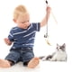 thumbnail image 5 of Juguete Para Gatos, Palo Con Plumas Para Gatos, Palo De Madera Para Gatos, Ratón Entumecido, 5 of 5