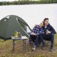 thumbnail image 2 of Carpa de Camping BISINNA Ligera, Impermeable para 2 Personas, Verde, 2 of 7