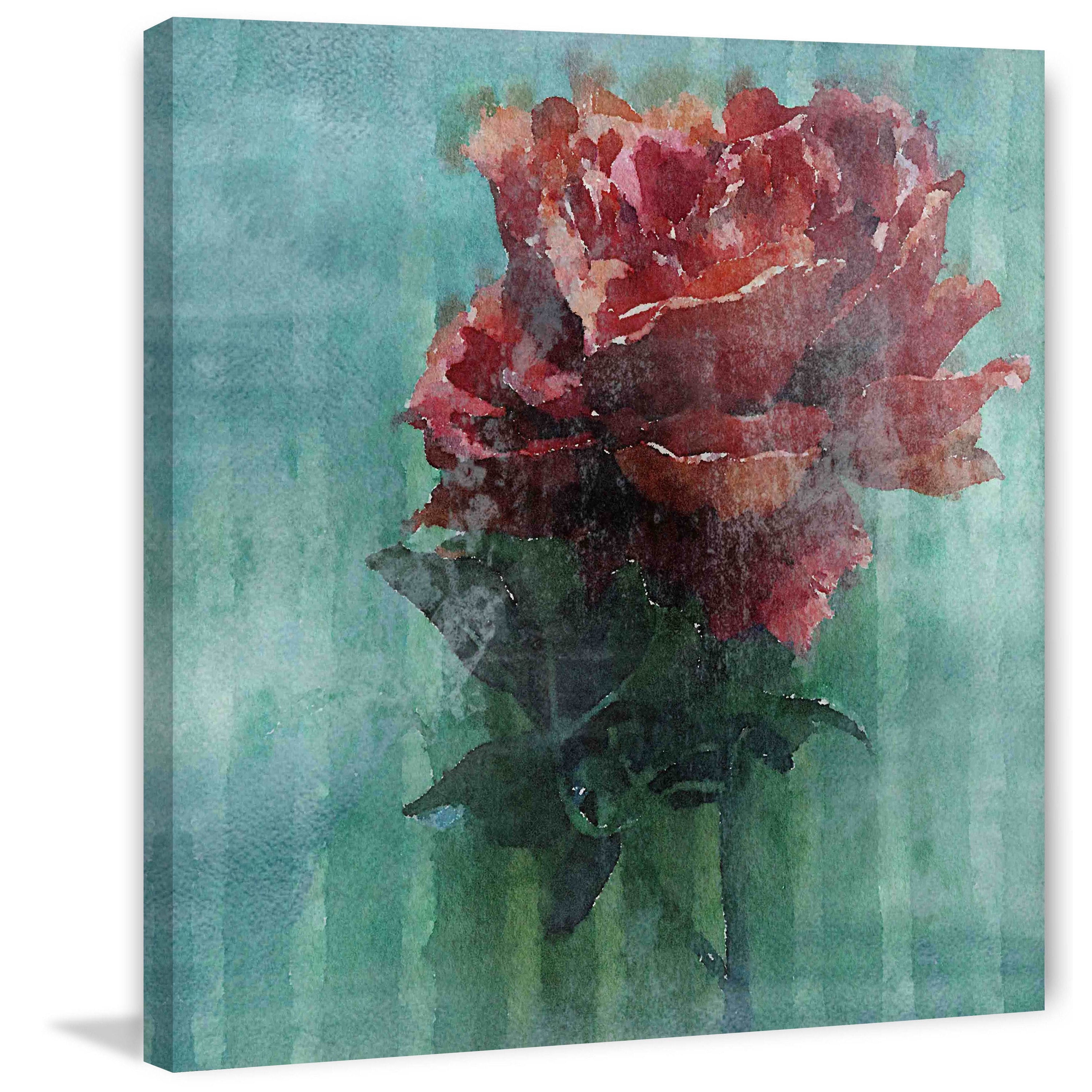 Marmont Hill - "Love in Red" by Irena Orlov Painting Print on Wrapped Canvas
