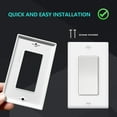 thumbnail image 7 of UCOMEN Decorator Wall Plate, 1-Gang, 10 Pack, White, 4.57" x 2.8", 7 of 7
