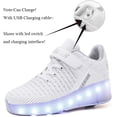 thumbnail image 2 of Kids Roller Shoes Boy Girl Sneakers with Wheels Become Sport Sneaker with Led for Christmas Birthday Children Show Gift, 2 of 7