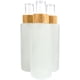 thumbnail image 1 of Botellas de vidrio con tapa de bambú de vidrio esmerilado |Con embalaje de regalo |Pequeños dispensadores vacíos para cosméticos y aceites, 1 of 6