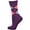 Purple, variant on Sierra Socks Women's Cotton Socks Soft Argyle Light Weight Casual Crew Socks Black Purple Red Turquoise