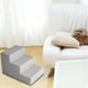 thumbnail image 4 of Escalera para Perros Jinwen 3 Niveles Antideslizante Lavable Gris Lino, 4 of 8