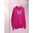 thumbnail image 3 of Butterfly Daisy Free Soul Hoodie Women -Image by Shutterstock, Female Medium, 3 of 4
