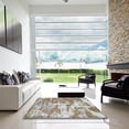thumbnail image 7 of Ahgly Company Machine Washable Indoor Square Abstract Dark Almond Brown Area Rugs, 7' Square, 7 of 7