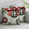 thumbnail image 3 of nygtbtfer Christmas Pillow Covers Set of 2, Trees &amp; Bright Throw Pillowcases Cushion Cases Decorative Party Decoration for Home Sofa White, 3 of 7