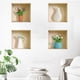 thumbnail image 1 of pstuiky Adhesivo de pared tridimensional con simulación 3D de un jarrón, adhesivos para ventanas con forma de plantas y flores., 1 of 5