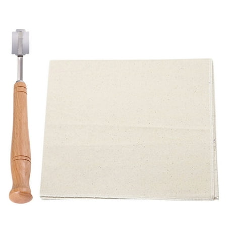 

NUOLUX 1 Set Dough Chopper Flour Cutter Baking Cloth Stirrer Bread Baking Tools with 5PCS Blades for Home Kitchen Bakery