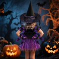 thumbnail image 3 of Hifot Spider Costume for Kids, Spider Wings Tutu Skirt Spiderweb Headband Set Spider Fancy Dress Girls Halloween Costumes Cosplay Party Spider Costume Set Halloween Decoration, 3 of 7