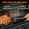 thumbnail image 4 of laraVist Barrel Charcoal Grill with 608.4 SQ In Cooking Area, Adjustable Airflow & Portable Wheels, 4 of 8