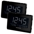 thumbnail image 1 of Magnasonic Radio-réveil avec Recharge USB pour Smartphones et Tablettes, Gradation Automatique, Alarme de Réveil Progressive Double, Batterie de Secours, Réglage Automatique de l'Heure, Grand Écran LED de 4,8 Pouces, FM (CR63) - 2 Pack, 1 of 8