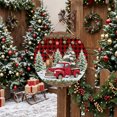 thumbnail image 5 of Welcome Sign for Front Door, Christmas Truck Round Metal Wall Art Wreaths, Farmhouse Xmas Tree Red Buffalo Plaid Outdoor Indoor Wall Hanging Sign for Porch Decor Housewarming Gifts 11.8 Inch, 5 of 8