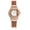 Brown, variant on Luxury Quartz Crystal Dial Women's Wrist Watches,Stainless Steel Mesh Band Casual Dress Watch Anniversary for Women