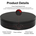 thumbnail image 4 of Motorized Rotating Display Stand Rotating Platform Electric Turntable for Display,Photography,3D Scanner Models,Remote Control Angle/Speed,Step/Swing/Continuous Rotation, 4 of 8