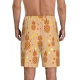 thumbnail image 3 of Fotbe Pineapples Pajama Shorts for Men, Men's Pajama Bottoms, Sleepwear,Short Pajama Pants-4X-Large, 3 of 9