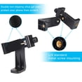 thumbnail image 5 of SharingMoment Soporte Premium para Smartphone/Adaptador de Montaje en Trípode Vertical y Horizontal Soporte Giratorio con Tornillo de 1/4 de Pulgada/Clip Ajustable para iPhone, teléfono Celular Androi, 5 of 5
