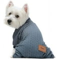 thumbnail image 2 of Fitwarm Dog Sweaters Turtleneck Knitted Puppy Coat Dog Outfits Knitwear Pet Coats Cat Clothes Blue Small, 2 of 7