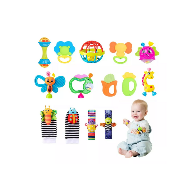 Sonajas Juguetes Para Estimulacion Temprana Para Bebes De Meses