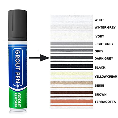 Buy Grout Pen Dark Grey Tile Paint Marker Waterproof Tile Grout
