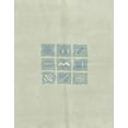 thumbnail image 1 of Ahgly Company Machine Washable Indoor Rectangle Abstract Pale Silver Gray Area Rugs, 2' x 5', 1 of 7