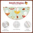thumbnail image 3 of Balery Mushroom Bee Printed Christmas Tree Skirt , Merry Christmas Party Christmas Tree Decoration,Adjustable Tree Skirt-48", 3 of 6