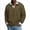 Army Green, variant on Men's Ribbed Long Sleeve Polo Shirts V-Neck Textured Solid Color Pullover Casual Corduroy Texture Sweatshirt