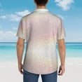 thumbnail image 4 of Disketp Hawaiian Shirts For Men,Glitter Light Pearl Print Mens Casual Short Sleeve Button Down Shirts Beach Shirt, 4 of 7
