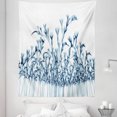 thumbnail image 1 of Teal White Tapestry, Various Sized Flowers in Nature Bottom to Top X-ray Image Creative Design, Fabric Wall Hanging Decor for Bedroom Living Room Dorm, 5 Sizes, Teal White, by Ambesonne, 1 of 1