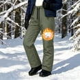 thumbnail image 7 of Aofany Women's Quilted Insulated Ski Pants Fleece Lined Winter Trousers with Pockets Thermal Loose Fit Bottoms for Outdoor Sports, 7 of 7
