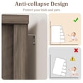 thumbnail image 6 of Dresser for Bedroom with 5 Drawers, 48" Tall Chest of Drawers, Wooden Closet Dresser with Storage Cabinet, Grey Farmhouse Dresser Organizer with Handles for Living Room, Hallway, Entryway, 6 of 7