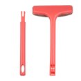 thumbnail image 1 of Graflsoa Extendable Mesh Screen Cleaning Brush with Lint Head, Detachable Handle for Wet/Dry Use, Durable PP Material, Pink/Green Options, 1 of 6