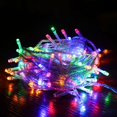 thumbnail image 3 of Guirnalda de luces LED navideñas de 5 m, 10 m, 20 m y 50 m, 4 colores, 8 modos, CA de 220 V/110 V, iluminación festiva para decoración de bodas y fiestas, 3 of 5