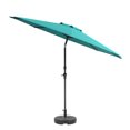 thumbnail image 1 of CorLiving 10ft Wind Resistant Tilting Patio Umbrella with Aluminum & Steel Frame & Round Base, 1 of 7