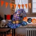 thumbnail image 4 of Witch Hat Halloween Ornament Acrylic Window Hanging For Witch Hat Lovers Halloween Home Wall Hanging Halloween Decorations Eggs Ornament Light Decorations for Living Room on Ceiling Hanging, 4 of 4