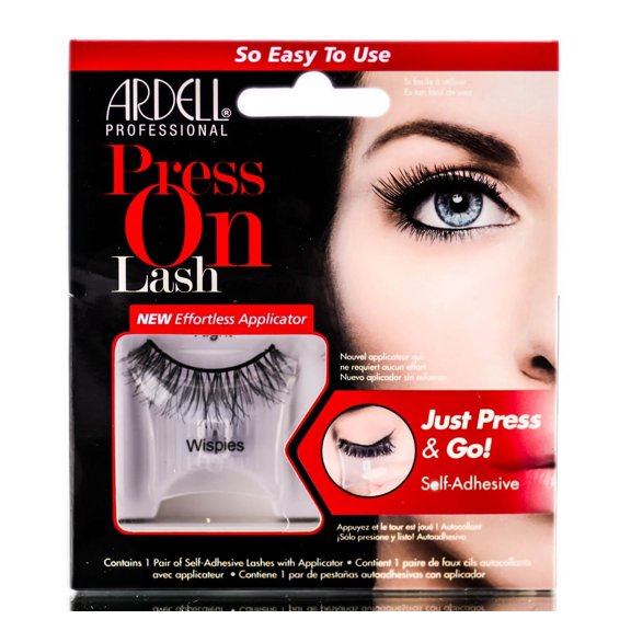 Wispies , Ardell Press On Lash Self-Adhesive , Hair Scalp Skin Body - Pack of 2 w/ SLEEK Teasing Comb