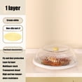 thumbnail image 5 of QAZbgdl Stackable Food Cover with Ventilated Lid & Non-Slip Base | Reusable Plastic Meal Cover for Kitchen Table | Insect & Dirt Proof | 28x28x11cm | Includes 1 Cover, 5 of 6