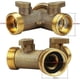 thumbnail image 4 of Divisor Y de 2 vías para manguera de suministro de grifo de lavadora doble, 2 uds., 3/4 pulgadas, 4 of 5