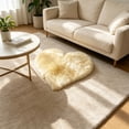 thumbnail image 6 of Byujiro Heart Shaped Fluffy Rug, Soft Plush Bedside Floor Mat for Bedroom Living Room, Non Slip Washable Carpet, 16 x 20 Inches, 6 of 7