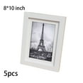 thumbnail image 2 of 5 Pieces Picture Frame with Mat Table Decor Wall Posters Paintings Display Gallery Home DIY Transparent Photo Living Room White 8*10inch, 2 of 9