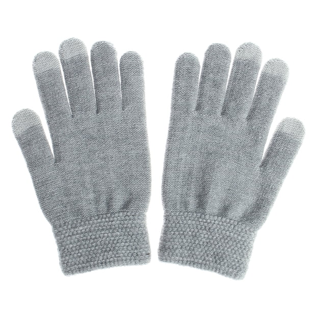 Minnieouse Guantes De Invierno Para Hombre Gorros De Invierno Para Hombres Estilo De Punto Clásico guantes y mitones Gris claro Minnieouse AP009484-05B